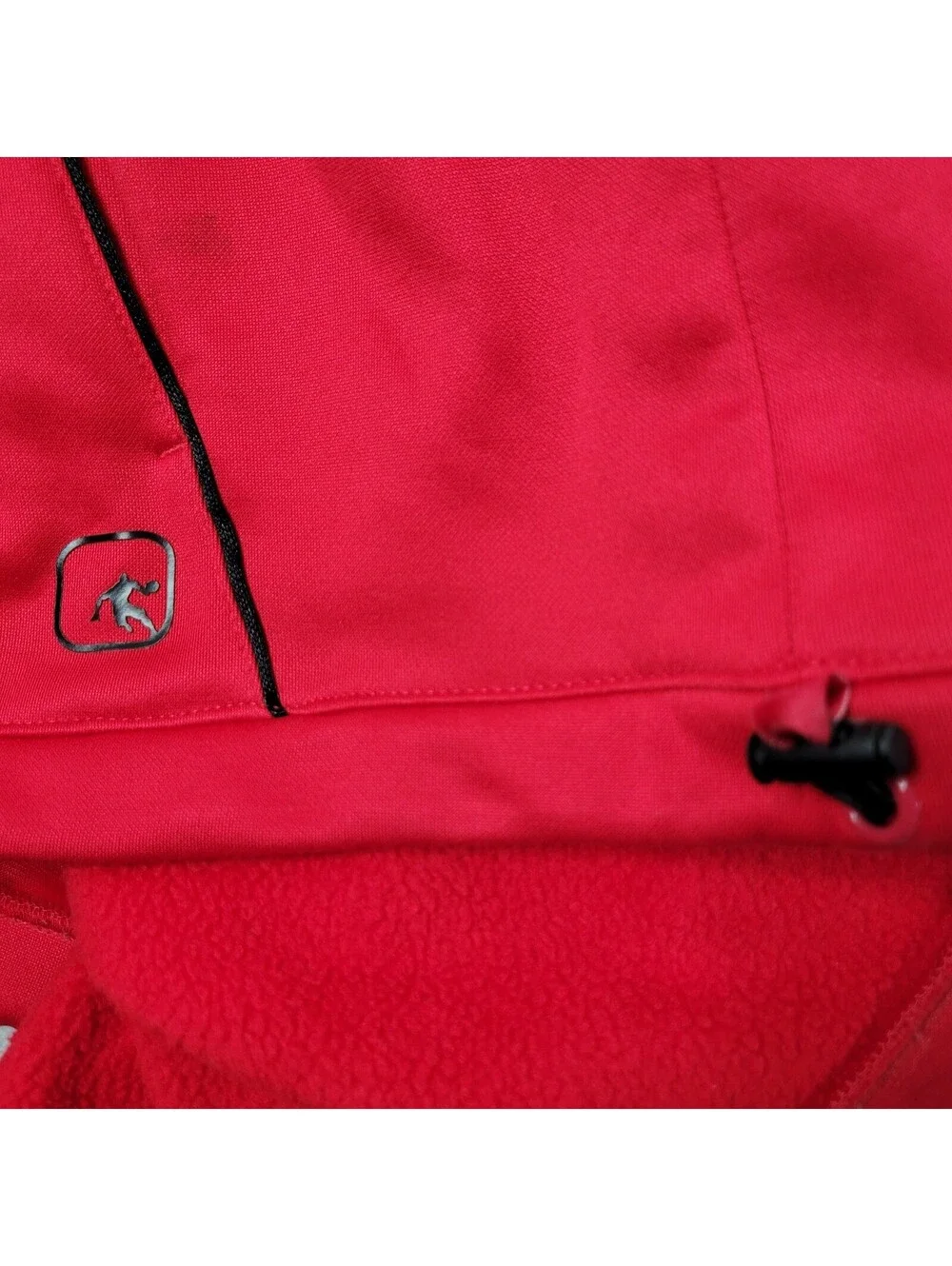 And1 San Francisco 49ers Jacket Red Zippered Fleece Lined Hooded Size Large - Picture 9 of 9